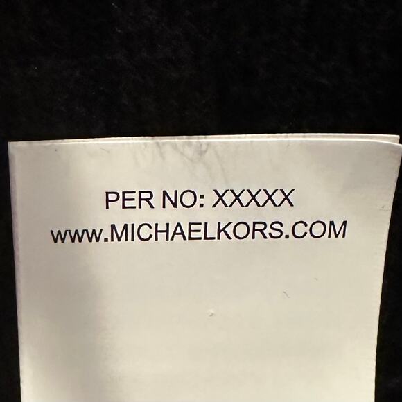 NWT Michael Kors Women’s Sz Sm & Med Black Sweater Vest Gold Logo Buttons K626 - Picture 13 of 14